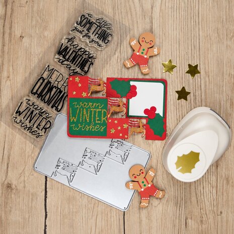 Vaessen Creative Triple Step Card Collection Stamp & Dies Winter & Valentijn (KTC001) Vaessen Creative Triple Step Card Collection Stamp & Dies Winter & Valentijn (KTC001)