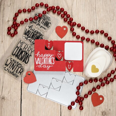Vaessen Creative Triple Step Card Collection Stamp & Dies Winter & Valentijn (KTC001) Vaessen Creative Triple Step Card Collection Stamp & Dies Winter & Valentijn (KTC001)