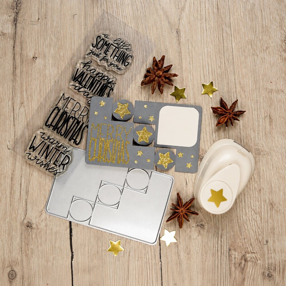 Vaessen Creative Triple Step Card Collection Stamp & Dies Verjaardag & Wensen (KTC002) Vaessen Creative Triple Step Card Collection Stamp & Dies Verjaardag & Wensen (KTC002)