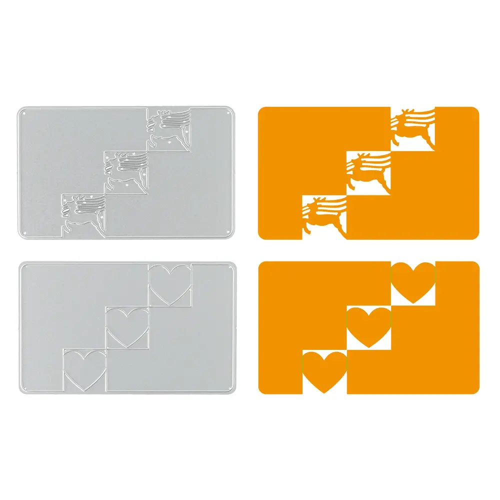 Vaessen Creative Triple Step Card Collection Stamp & Dies Winter & Valentijn (KTC001) Vaessen Creative Triple Step Card Collection Stamp & Dies Winter & Valentijn (KTC001)