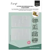 Vaessen Creative Triple Step Card Collection Stamp & Dies Verjaardag & Wensen (KTC002)