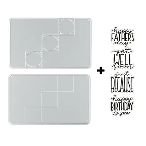 Vaessen Creative Triple Step Card Collection Stamp & Dies Verjaardag & Wensen (KTC002) Vaessen Creative Triple Step Card Collection Stamp & Dies Verjaardag & Wensen (KTC002)