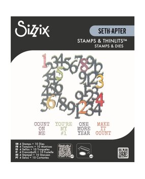Sizzix Seth Apter Clear Stamps with Framelits Recount (667214) Sizzix Seth Apter Clear Stamps with Framelits Recount (667214)