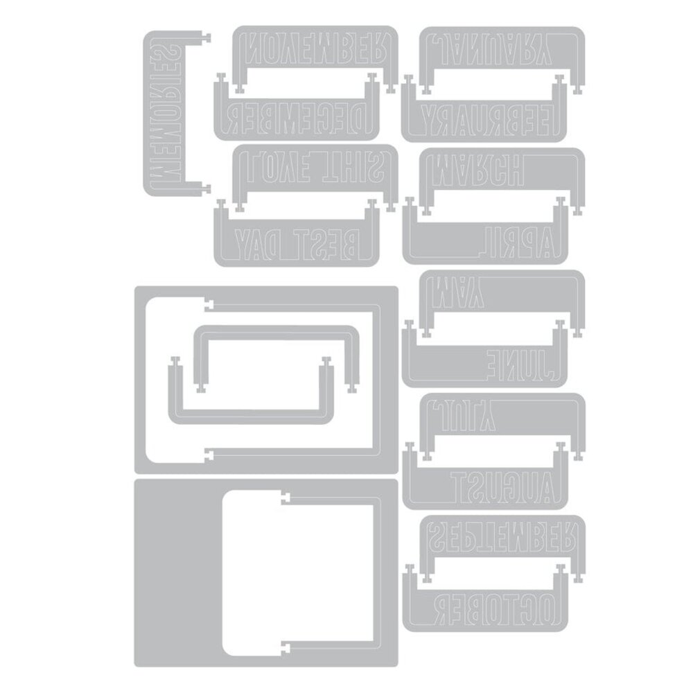 Sizzix 49 and Market Thinlits Die Set Snap and Swap Instamatic (667205) Sizzix 49 and Market Thinlits Die Set Snap and Swap Instamatic (667205)