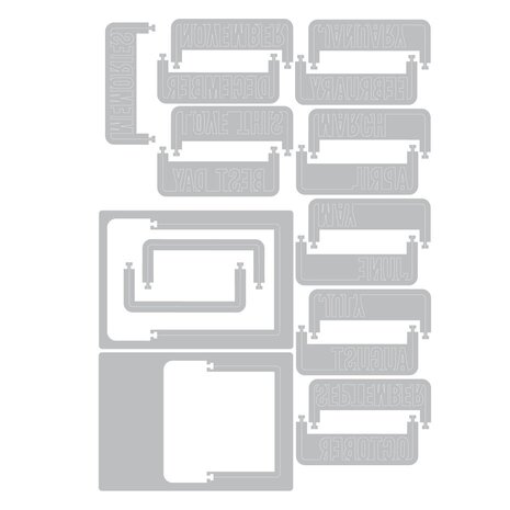 Sizzix 49 and Market Thinlits Die Set Snap and Swap Instamatic (667205) Sizzix 49 and Market Thinlits Die Set Snap and Swap Instamatic (667205)