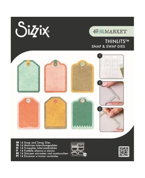 Sizzix 49 and Market Thinlits Die Set Snap and Swap Mini Tags (667206) Sizzix 49 and Market Thinlits Die Set Snap and Swap Mini Tags (667206)