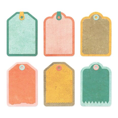 Sizzix 49 and Market Thinlits Die Set Snap and Swap Mini Tags (667206) Sizzix 49 and Market Thinlits Die Set Snap and Swap Mini Tags (667206)