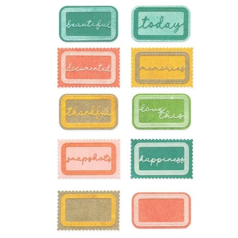 Sizzix 49 and Market Thinlits Die Set Snap and Swap Postage Label (667228) Sizzix 49 and Market Thinlits Die Set Snap and Swap Postage Label (667228)