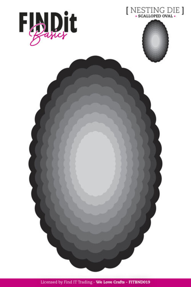 Find It Trading Scalloped Oval Nesting Dies (FITBND019) Find It Trading Scalloped Oval Nesting Dies (FITBND019)