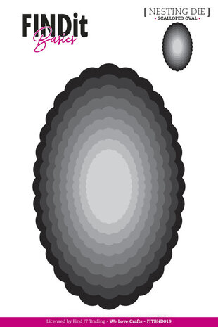 Find It Trading Scalloped Oval Nesting Dies (FITBND019) Find It Trading Scalloped Oval Nesting Dies (FITBND019)