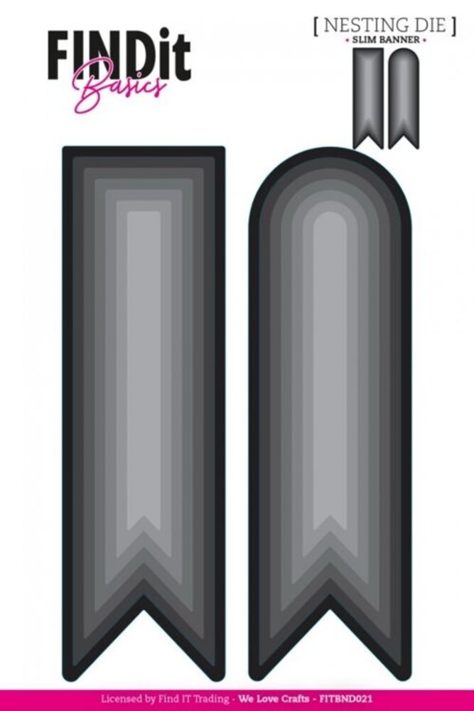 Find It Trading Slim Banner Nesting Dies (FITBND021) Find It Trading Slim Banner Nesting Dies (FITBND021)