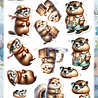 Berrie's Beauties Groundhog 3D Push Out Holiday Ready (SB11173) Berrie's Beauties Groundhog 3D Push Out Holiday Ready (SB11173)