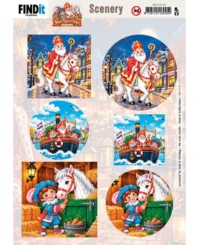 Berrie's Beauties Sinterklaasverhalen Scenery Push Out (BBSC10148) Berrie's Beauties Sinterklaasverhalen Scenery Push Out (BBSC10148)