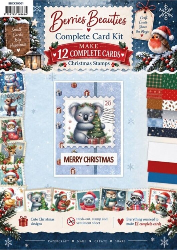 Berrie's Beauties Christmas Stamps Complete Card Kit (BBCK10001) Berrie's Beauties Christmas Stamps Complete Card Kit (BBCK10001)