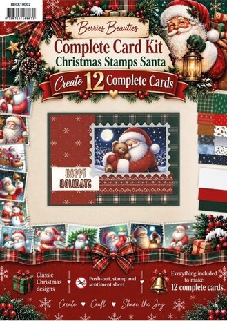 Berrie's Beauties Christmas Stamps Santa Complete Card Kit (BBCK10002) Berrie's Beauties Christmas Stamps Santa Complete Card Kit (BBCK10002)