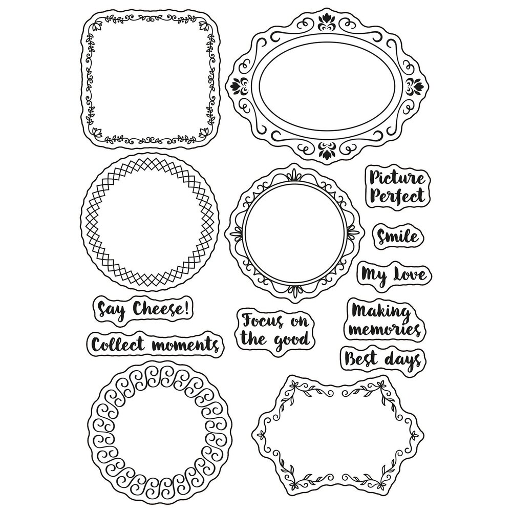 Vaessen Creative Framing Memories A6 Clear Stamps Botanical Frames (3625-0701) Vaessen Creative Framing Memories A6 Clear Stamps Botanical Frames (3625-0701)
