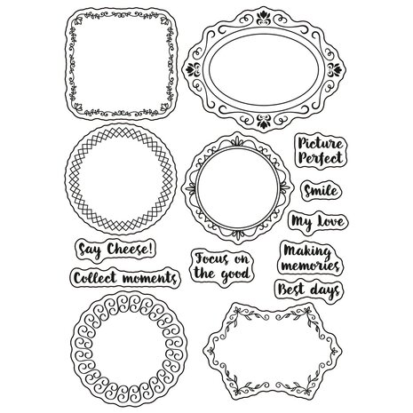 Vaessen Creative Framing Memories A6 Clear Stamps Botanical Frames (3625-0701) Vaessen Creative Framing Memories A6 Clear Stamps Botanical Frames (3625-0701)