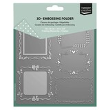 Vaessen Creative Framing Memories 6x6 Inch Embossing Folder Frames (3625-0704)