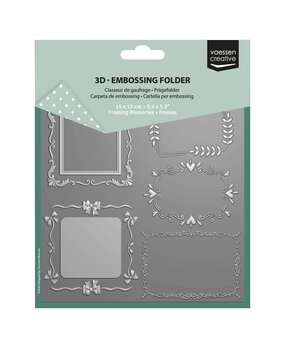 Vaessen Creative Framing Memories 6x6 Inch Embossing Folder Frames (3625-0704) Vaessen Creative Framing Memories 6x6 Inch Embossing Folder Frames (3625-0704)