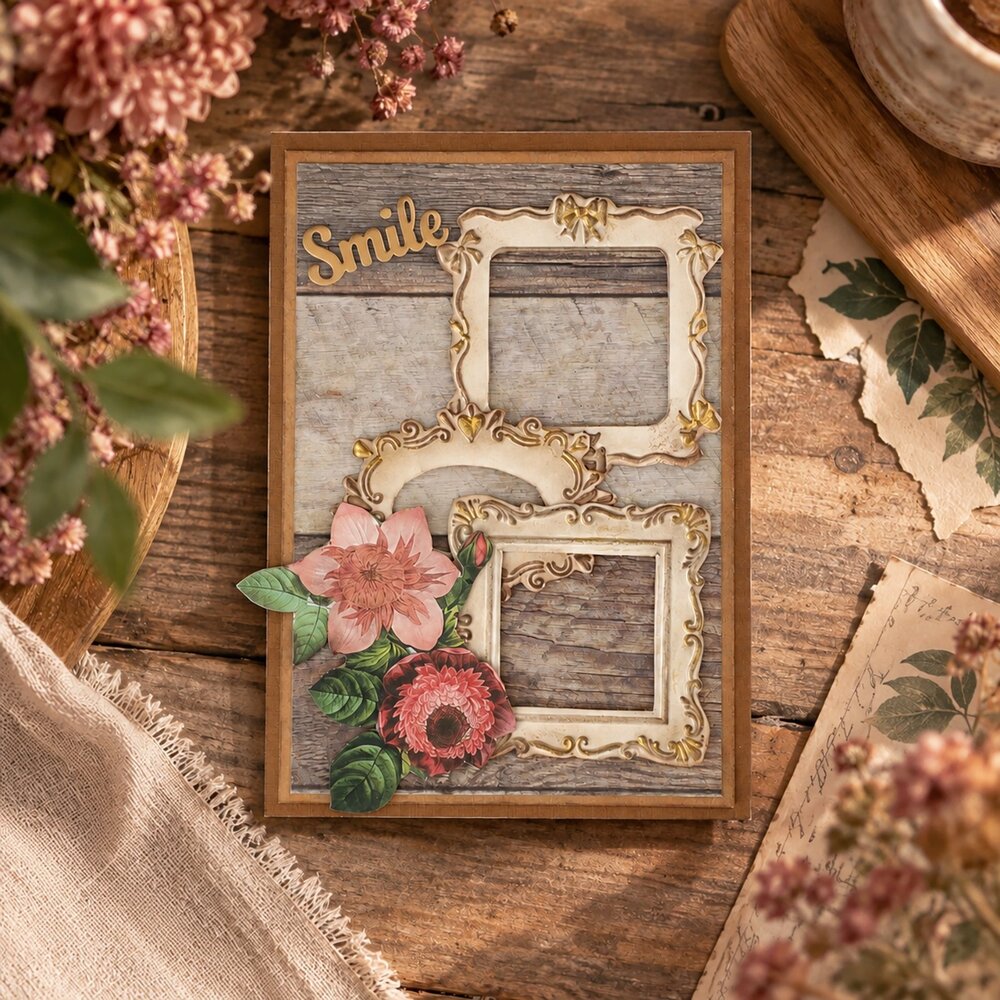 Vaessen Creative Framing Memories 6x6 Inch Embossing Folder Frames (3625-0704) Vaessen Creative Framing Memories 6x6 Inch Embossing Folder Frames (3625-0704)