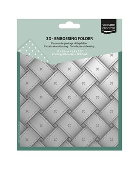 Vaessen Creative Framing Memories 6x6 Inch Embossing Folder Stitched (3625-0705) Vaessen Creative Framing Memories 6x6 Inch Embossing Folder Stitched (3625-0705)