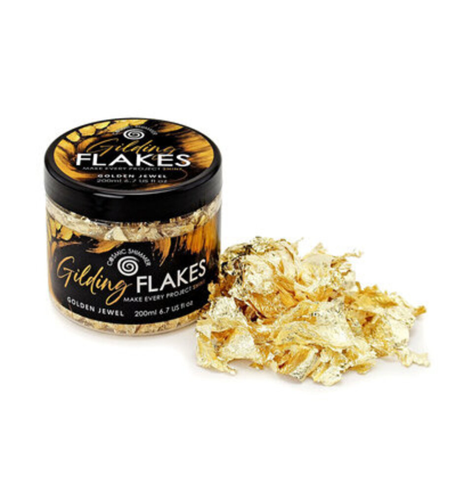 Cosmic Shimmer Gilding Flakes Golden Jewel (200ml) (32-GF001-200) Cosmic Shimmer Gilding Flakes Golden Jewel (200ml) (32-GF001-200)