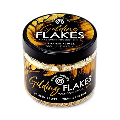 Cosmic Shimmer Gilding Flakes Golden Jewel (200ml) (32-GF001-200) Cosmic Shimmer Gilding Flakes Golden Jewel (200ml) (32-GF001-200)