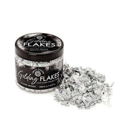 Cosmic Shimmer Gilding Flakes Silver Moon (200ml) (32-GF002-200) Cosmic Shimmer Gilding Flakes Silver Moon (200ml) (32-GF002-200)