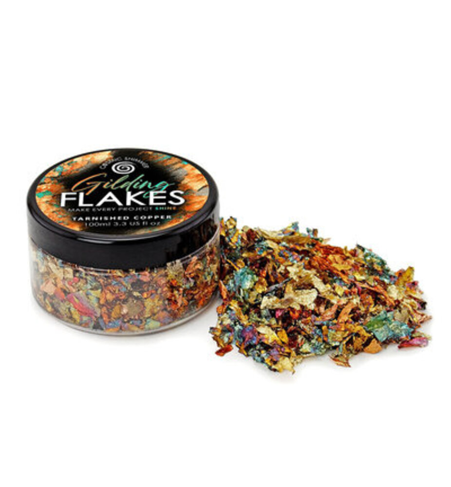 Cosmic Shimmer Gilding Flakes Tarnished Copper (100ml) (32-GF005-100) Cosmic Shimmer Gilding Flakes Tarnished Copper (100ml) (32-GF005-100)