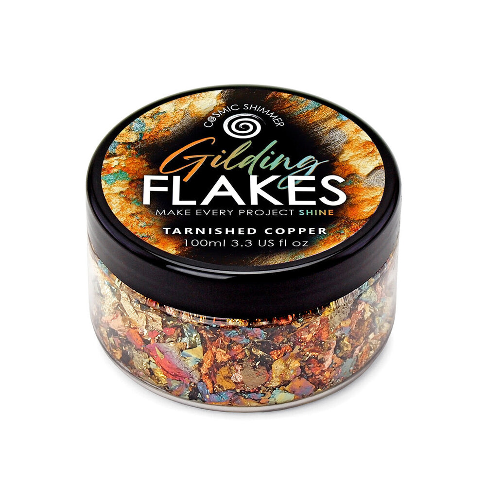 Cosmic Shimmer Gilding Flakes Tarnished Copper (100ml) (32-GF005-100) Cosmic Shimmer Gilding Flakes Tarnished Copper (100ml) (32-GF005-100)