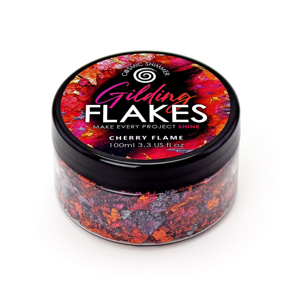 Cosmic Shimmer Gilding Flakes Cherry Flame (100ml) (32-GF006-100) Cosmic Shimmer Gilding Flakes Cherry Flame (100ml) (32-GF006-100)