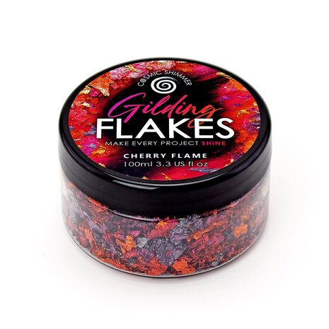Cosmic Shimmer Gilding Flakes Cherry Flame (100ml) (32-GF006-100) Cosmic Shimmer Gilding Flakes Cherry Flame (100ml) (32-GF006-100)