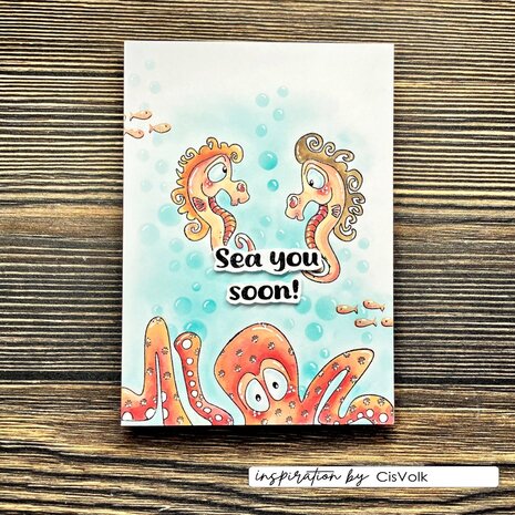 Vaessen Creative Silly Sea Life 4 A6 Clear Stamps (CAR0705) Vaessen Creative Silly Sea Life 4 A6 Clear Stamps (CAR0705)