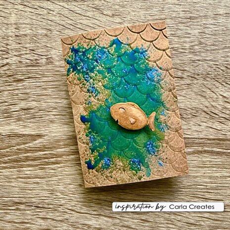 Vaessen Creative Silly Sea Life 6x6 Inch Embossing Folder Fish Scales (CAR0707) Vaessen Creative Silly Sea Life 6x6 Inch Embossing Folder Fish Scales (CAR0707)