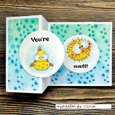 Vaessen Creative Silly Sea Life 6x6 Inch Embossing Folder Bubbles (CAR0708) Vaessen Creative Silly Sea Life 6x6 Inch Embossing Folder Bubbles (CAR0708)