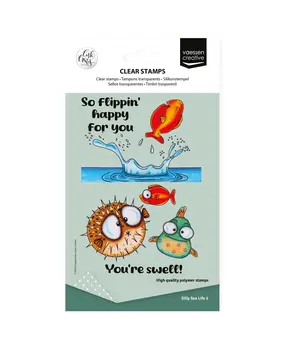 Vaessen Creative Silly Sea Life A6 Clear Stamps (CAR0702) Vaessen Creative Silly Sea Life A6 Clear Stamps (CAR0702)