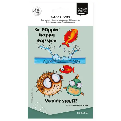 Vaessen Creative Silly Sea Life A6 Clear Stamps (CAR0702) Vaessen Creative Silly Sea Life A6 Clear Stamps (CAR0702)