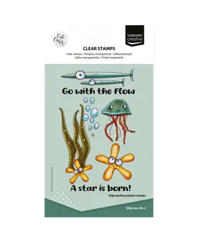 Vaessen Creative Silly Sea Life 2 A6 Clear Stamps (CAR0703)