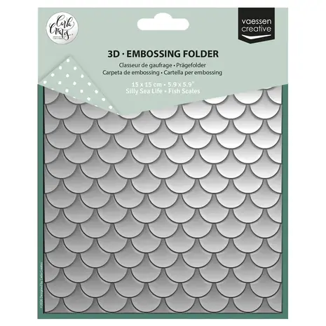 Vaessen Creative Silly Sea Life 6x6 Inch Embossing Folder Fish Scales (CAR0707) Vaessen Creative Silly Sea Life 6x6 Inch Embossing Folder Fish Scales (CAR0707)