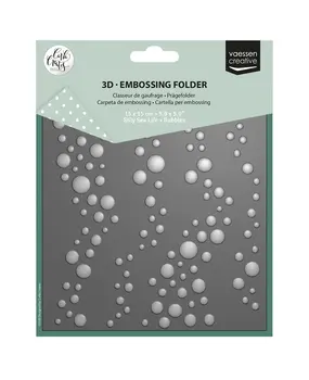 Vaessen Creative Silly Sea Life 6x6 Inch Embossing Folder Bubbles (CAR0708) Vaessen Creative Silly Sea Life 6x6 Inch Embossing Folder Bubbles (CAR0708)