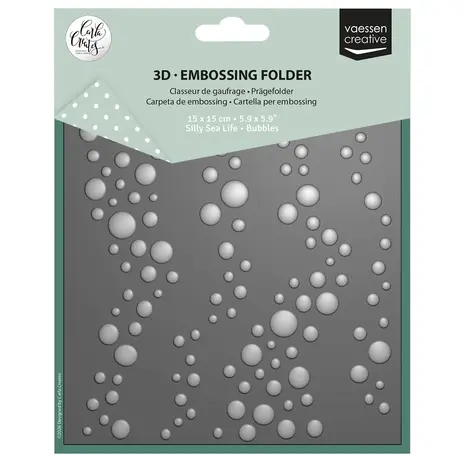 Vaessen Creative Silly Sea Life 6x6 Inch Embossing Folder Bubbles (CAR0708) Vaessen Creative Silly Sea Life 6x6 Inch Embossing Folder Bubbles (CAR0708)