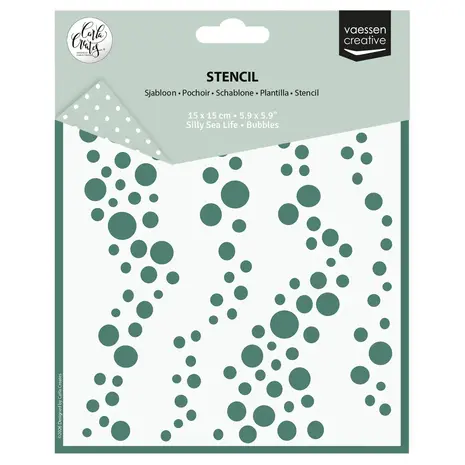 Vaessen Creative Silly Sea Life 6x6 Inch Stencil Bubbles (CAR0710) Vaessen Creative Silly Sea Life 6x6 Inch Stencil Bubbles (CAR0710)
