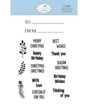 Elizabeth Craft Designs Warm Wishes A6 Clear Stamps Warm Wishes Sentiments (CS468) Elizabeth Craft Designs Warm Wishes A6 Clear Stamps Warm Wishes Sentiments (CS468)