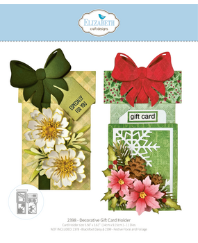 Elizabeth Craft Designs Warm Wishes Dies Decorative Gift Card Holder (2398)