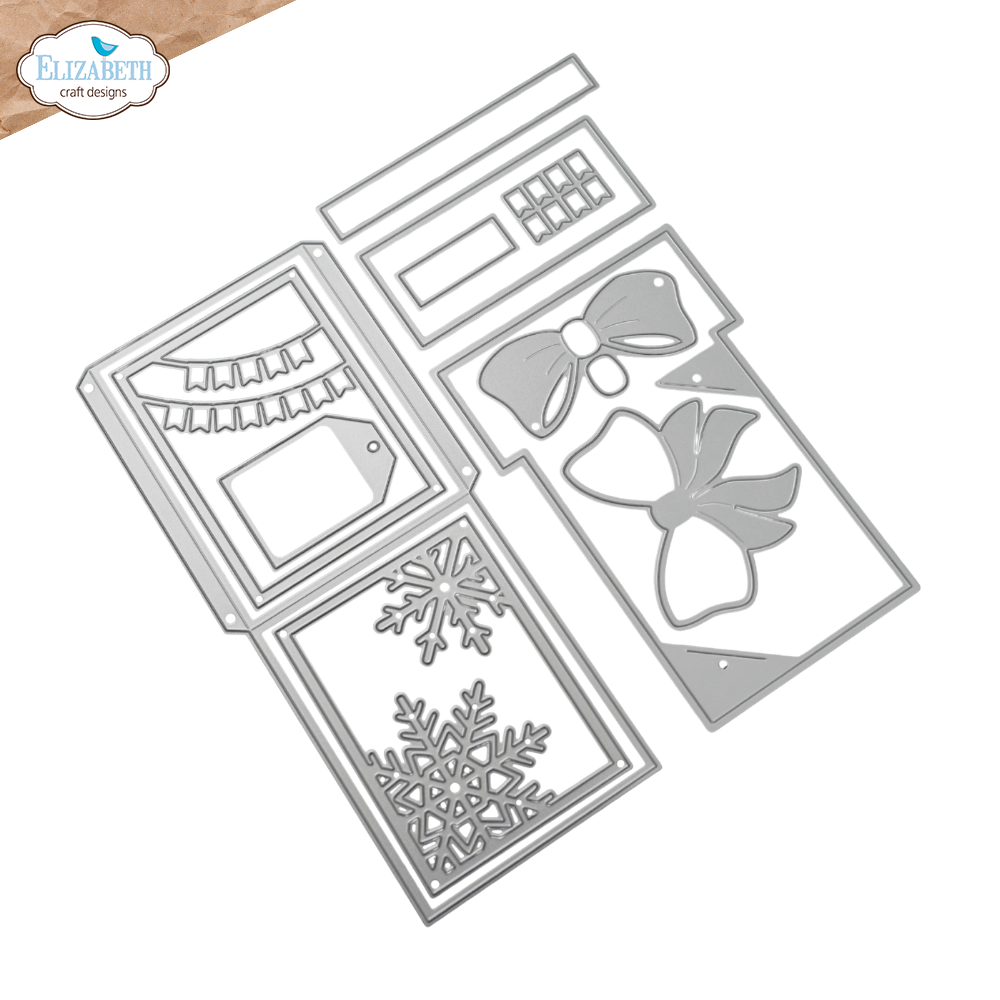 Elizabeth Craft Designs Warm Wishes Dies Decorative Gift Card Holder (2398)