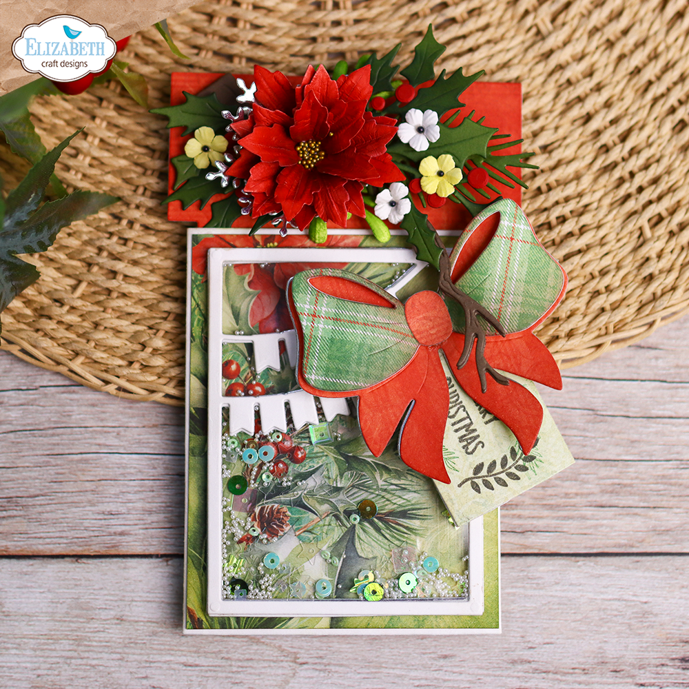 Elizabeth Craft Designs Warm Wishes Dies Decorative Gift Card Holder (2398)