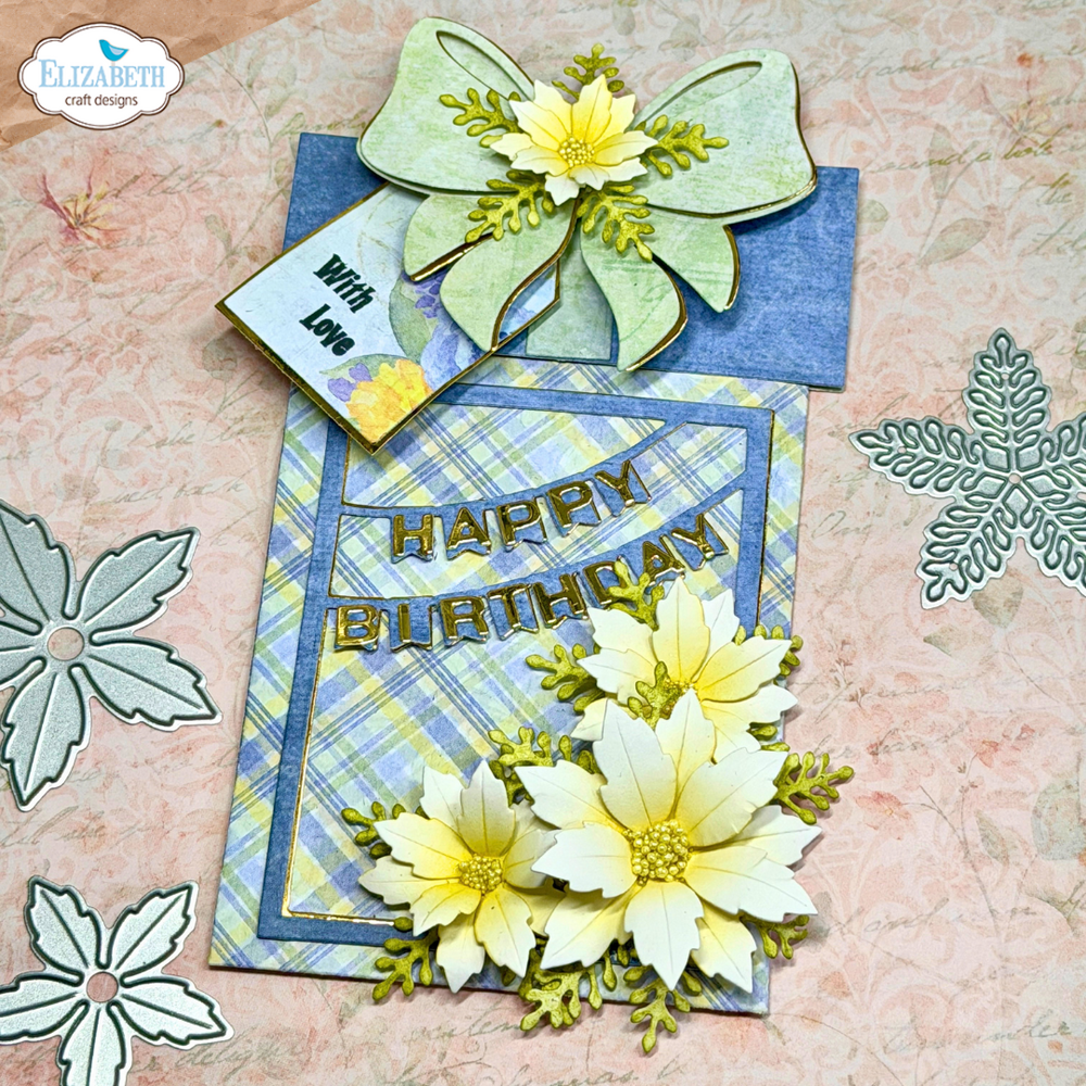 Elizabeth Craft Designs Warm Wishes Dies Decorative Gift Card Holder (2398)