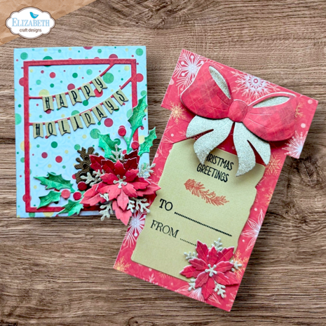 Elizabeth Craft Designs Warm Wishes Dies Decorative Gift Card Holder (2398)