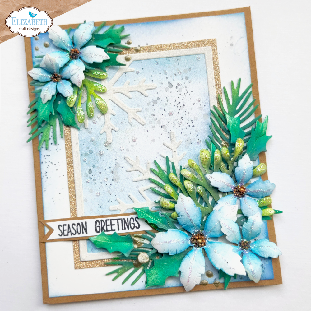 Elizabeth Craft Designs Warm Wishes Dies Festive Floral and Foliage (2399) Elizabeth Craft Designs Warm Wishes Dies Festive Floral and Foliage (2399)