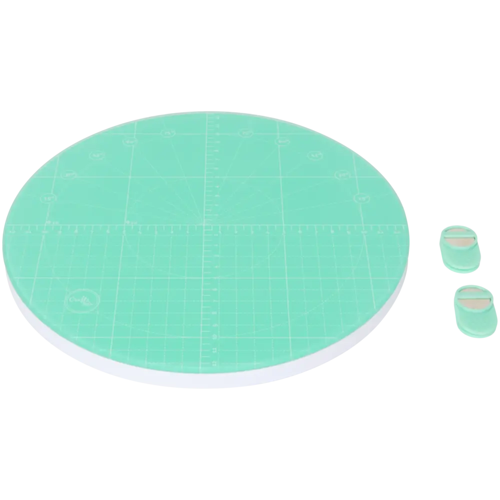 Crafts & Co. Round Rotating Glass Mat (3223769)